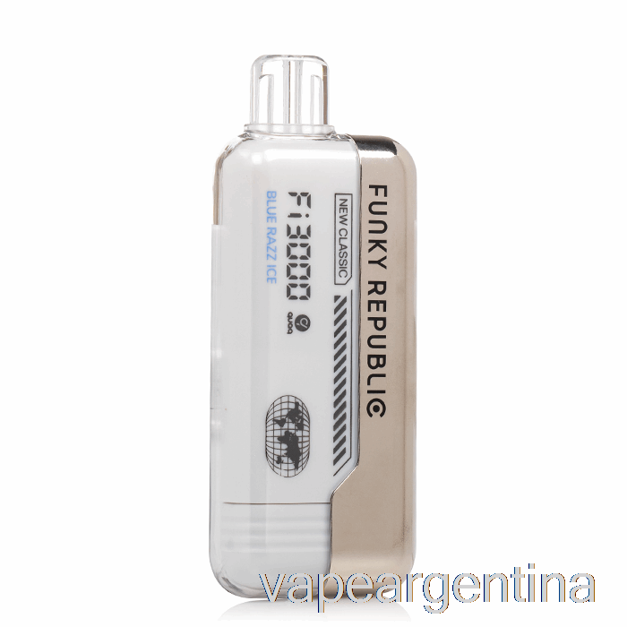 Funky Republic Fi3000 Desechable Azul Razz Ice Vape Descartable